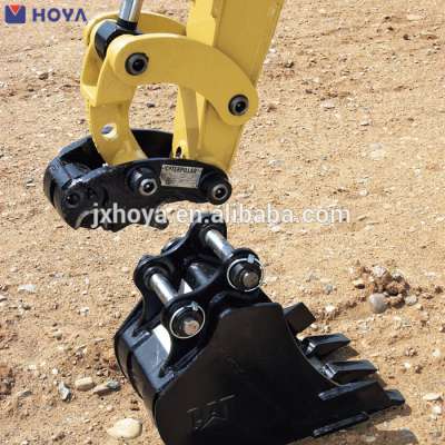 Double lock safe excavator bucket quick coupler